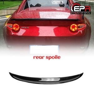 For Mazda MX5 ND5RC Miata Roadster FRP Unpainted Ducktail Rear Spoiler Wings