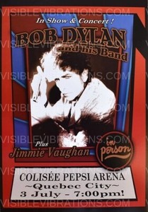Bob Dylan Concert Poster Quebec 2007