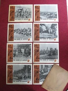 THE GUNS OF AUGUST US LOBBY CARD FULL SET FRITZ WEAVER WINSTON CHURCHILL 1965 - Imagen 1 de 9