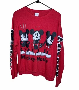 Disney Mickey Mouse Red Sweatshirt Youth XL 15 16 17 - Picture 1 of 3