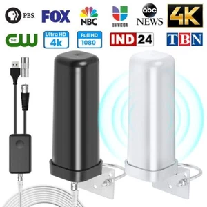 Antenna TV digitale HDTV 1080P esterna HD 4K segnale 360° amplificato 6000 miglia US - Foto 1 di 17