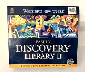 Webster's New World Family Discovery Library II Five CD-ROM Set Rare NEW SEALED - Picture 1 of 8