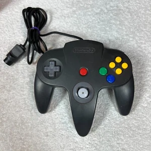 Nintendo 64 N64 Controller Black OEM Original Official - Picture 1 of 10