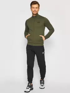 EA7 EMPORIO ARMANI 8NPV51 PJ05Z HERREN ANZUG BAUMWOLLE GRÜN ORIGINAL PE 2022 - Bild 1 von 5