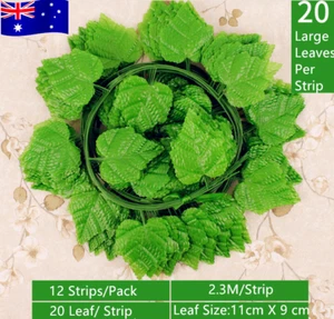 12 X 2M Artificial Ivy Vine Fake Foliage Flower Hanging Leaf Garland Plant Party - Picture 1 of 9