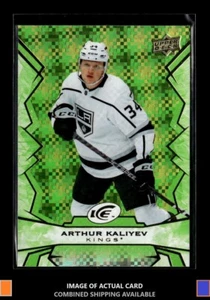 2022-23 Upper Deck Ice #16 Arthur Kaliyev Green Los Angeles Kings - Picture 1 of 2