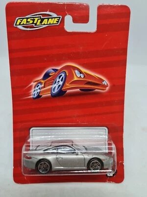 Vintage Realtoy Fast Lane Porsche 911 Carrera S 1:58 Silver New In Packaging  - Image 1 of 4