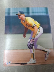 8 x 10 Color Glossy Photo Card: 1989 Mark McGwire - Oakland A's Rookies of Year