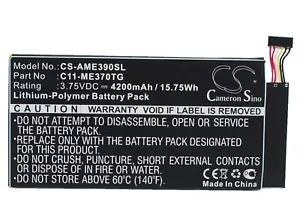 Replacement Battery For Asus 3.75v 4200mAh / 15.75Wh Tablet Battery - Picture 1 of 1