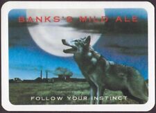 Playing Cards 1 Single Card Old Wide BANKS’S Brewery ALE BEER Advertising WOLF A