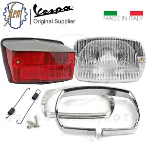 SIEM KIT COMPLETO FARO VESPA 50 SPECIAL FANALE ANTERIORE CON FANALINO POSTERIORE - Foto 1 di 4