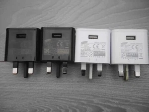 3x Genuine Samsung Adaptive Fast Charging UK Plug Mains 2A Adapter - EP-TA20UBE - Zdjęcie 1 z 9