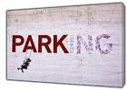 Banksy Girl Parking   Picture Print On Framed Canvas Wall Art