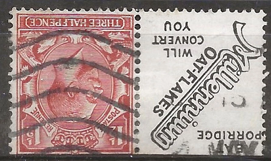 1924 SG420i FROM Booklet Pane SG420dw 1 1/2d Red-Brown Wmk Inverted - Image 1 of 1