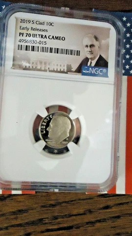 2019-S 10c CLAD  ROOSEVELT DIME EARLY RELEASES NGC PF70  ULTRA CAMEO   PORTRAIT Cover