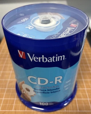 100 Pack of 52x CD-R Blank Discs - 700MB, 80 Min for Data & Music Storage - Image 1 of 2