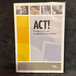 ACT! 2005 Software CD – with Serial Number & Instructions - Picture 1 of 9