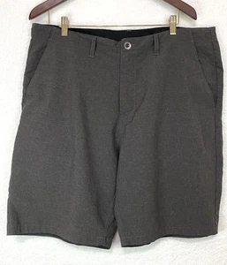 Volcom Shorts Mens 38 Gray Surf & Turf 4 Way Stretch Performance Sports Active - Picture 1 of 12