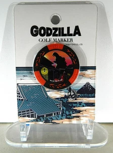 HOKUSHIN/HTC GODZILLA GOLF MARKER MK0422 GODZILLA & MECHAGODZILLA GL 1,5" D NEU - Bild 1 von 2
