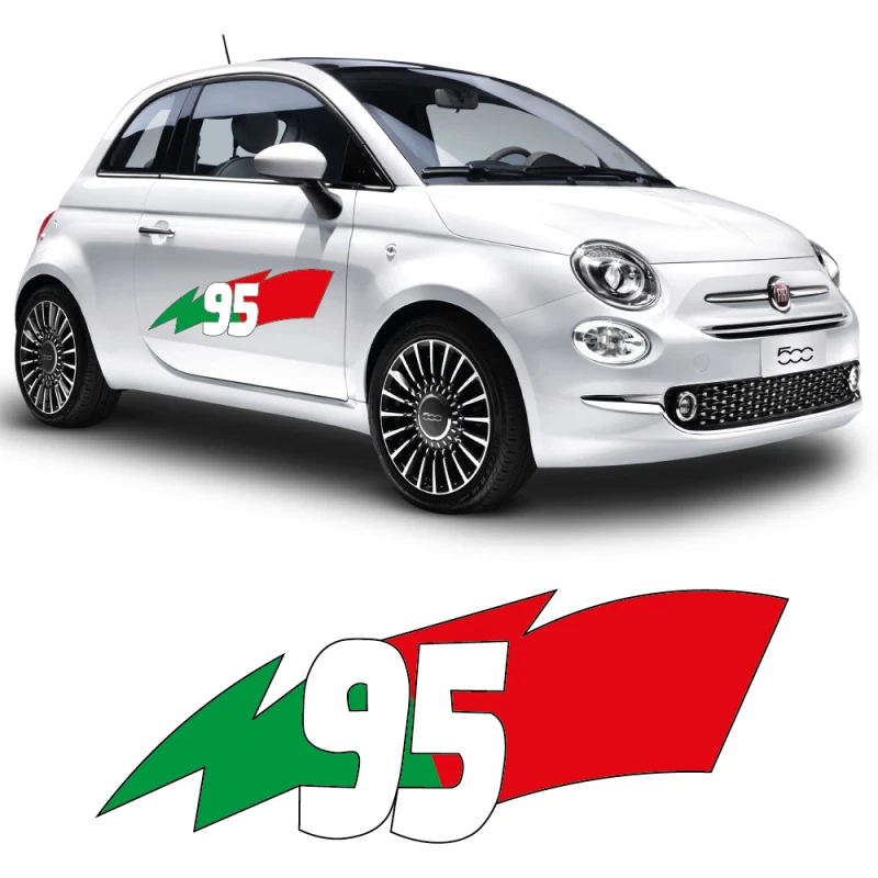 calcomanías laterales Italia95 Fiat 500 Foto 1 de 1