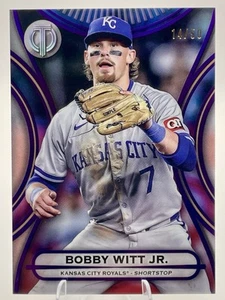 2025 Topps Tribute Bobby Witt Jr. Purple Parallel #14/50 Kansas City Royals Mint - Picture 1 of 2