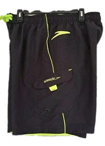 SPEEDO Herren große Badehose Boardshorts mit Innenfutter Badeanzug schwarz Strand - Bild 1 von 9