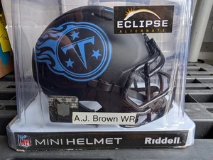 A.J. Brown Tennesee Titans Eclipse handsigniert signed Mini Helm BAS Coa - Bild 1 von 3