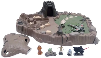 🔥1995 Star Wars Planet Dagobah Micro Máquinas Juego Galoob 100% Completo BONITO Foto 1 de 4