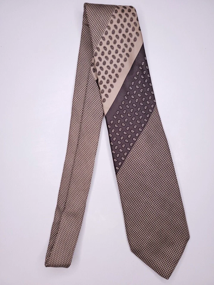 Dimensions 男式正式领带 56"Lx3.25"W 棕色领带 — 第 1/4 张图片