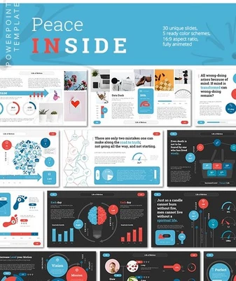 Peace Inside PowerPoint Presentation Template - Image 1 of 4