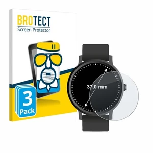 3x BROTECT Entspiegelungs Schutzglas für Armbanduhren (Kreisrund, ø: 37 mm) P - Zdjęcie 1 z 7