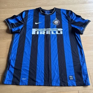 Original Authentic Nike Inter Milan 2009/2010 Home Shirt Maicon 13 Mens XXL - Picture 1 of 13