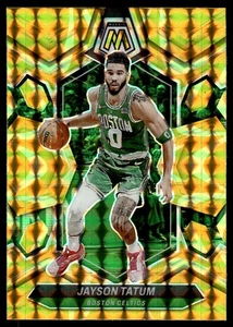 2024-25 Panini Mosaic Reactive Yellow Prizm Jayson Tatum Boston Celtics / Utah - Picture 1 of 2