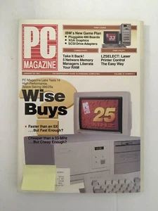 PC Magazine JAN 29, 1991 Vol. 10 No. 2 Back Issue COMPUTER Magazine IBM New Game - Picture 1 of 3