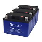 Mighty Max YTX4L-BS Lithium Battery Compatible with Kawasaki ZG Voyager - 3 Pack