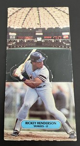 1986 Leaf Baseball All-Star Pop Up Ricky Henderson 