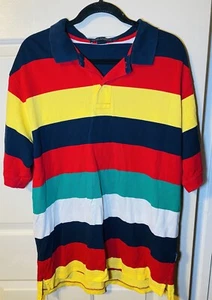 Vintage Daniel Cremieix Poloshirt mit Blockstreifen, L - Bild 1 von 3