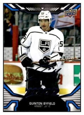 Quinton Byfield 2022-23 Upper Deck MVP Blue Script #198 NHL Kings ID:65668 - Image 1 of 2