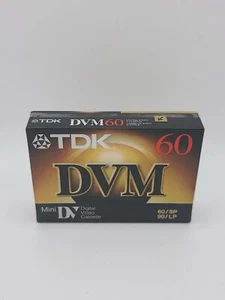 ONE SEALED TDK Mini DV DIGITAL VIDEO VCR DVM 60  CASSETTE TAPE - Picture 1 of 9