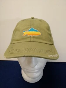 Life is Good A Sunwashed Chill Cap Sunset Fish Fatigue Green One Size 55634 - Picture 1 of 8