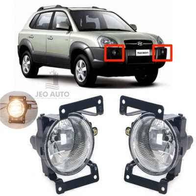 Fog Lights LEFT and RIGHT Set with Bulbs for 2005-2012 Hyundai TUCSON - Image 1 of 3