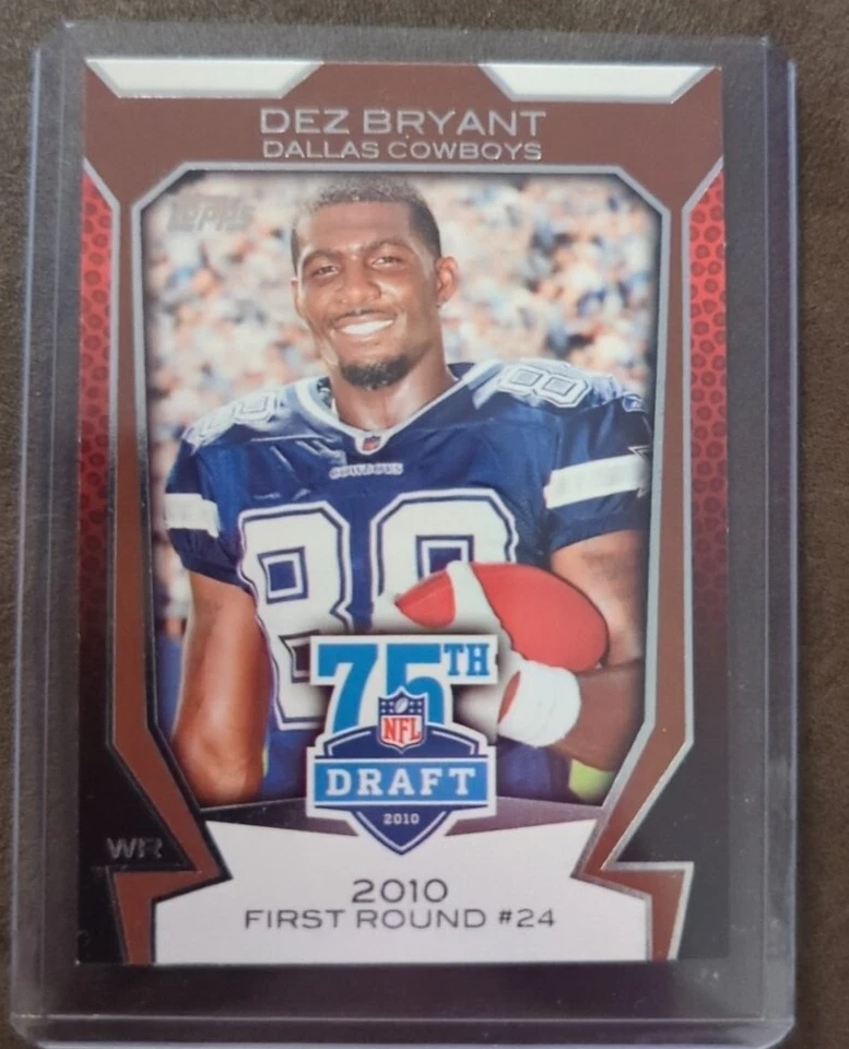 2010 Topps Draft 75th Anniversary #75DA-39 Dez Bryant Dallas Cowboys RC NM! - Image 1 of 2