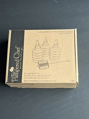 Pampered Chef Decorator Bottle Set 1585 Cake & Cookie Decorating NIB - Image 1 of 4