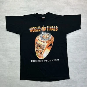 Vintage PBR Championship Shirt Adult Large Black Professional Bull Riding Ring - Picture 1 of 5