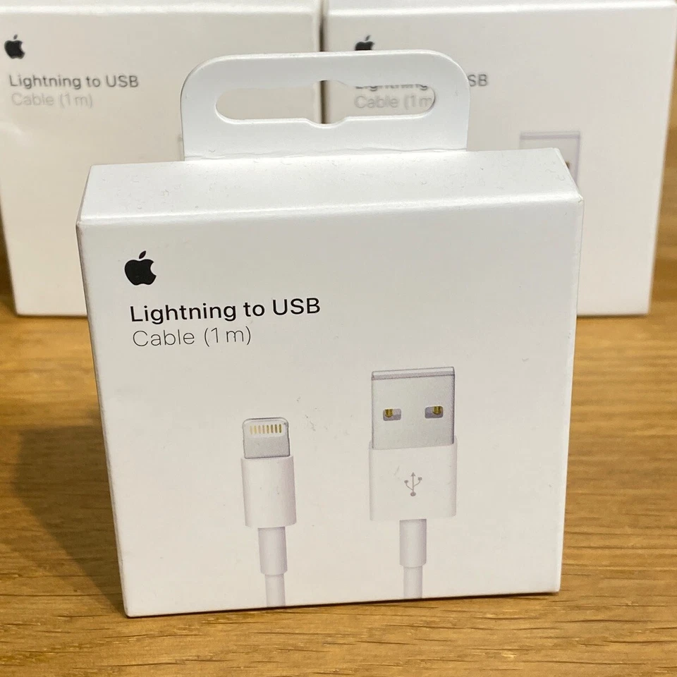 Geniune Apple iPhone MUQW3ZM/A 1m Lightning to USB Charging Cable - White