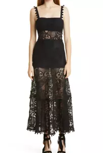 NWT $795 ALEXIS Lucila Square Neck Dress in MIDNIGHT - Size Medium! - Picture 1 of 6