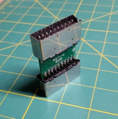 Open Source SCART Coupler Male to Male Passthrough Adapter OSSC RGB GSCARTSW  - Image 1 of 4