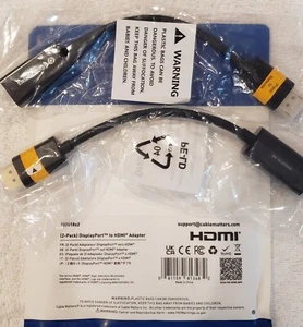 Cable Matters 102018x2 DisplayPort to HDMI Adapter - 2 Pack - Picture 1 of 6