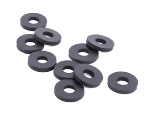 8mm ID x 20mm OD x 3mm Thick Rubber Washers Oil Resistant NBR Various Pack Sizes - Picture 1 of 8