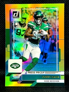 2022 Donruss Premium - COREY DAVIS #141 - Gold Press Proof Holo Prizm - NY JETS - Picture 1 of 2